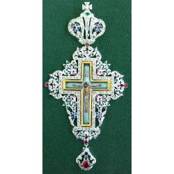 Pectoral Cross, Silver, Christian Orthodox, Agritelis Church Supplies, ieraskevi.com