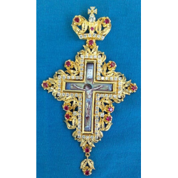 Pectoral Cross, Silver, Christian Orthodox, Agritelis Church Supplies, ieraskevi.com