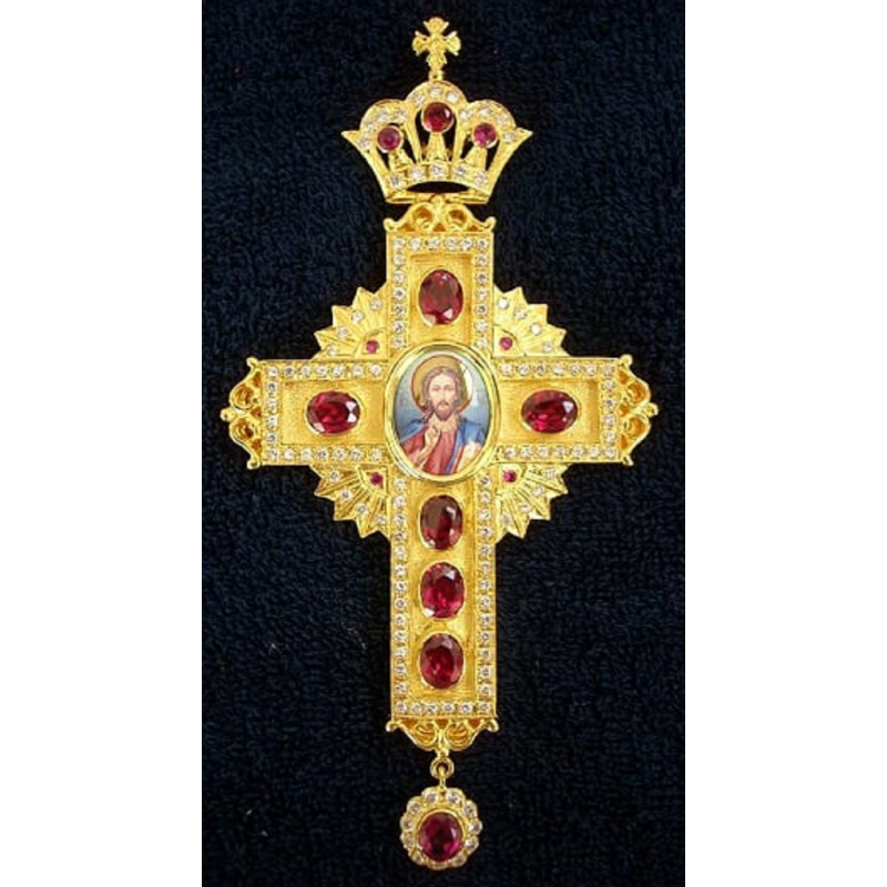 Pectoral Cross, Silver, Christian Orthodox, Agritelis Church Supplies, ieraskevi.com