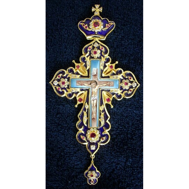 Pectoral Cross, Silver, Christian Orthodox, Agritelis Church Supplies, ieraskevi.com