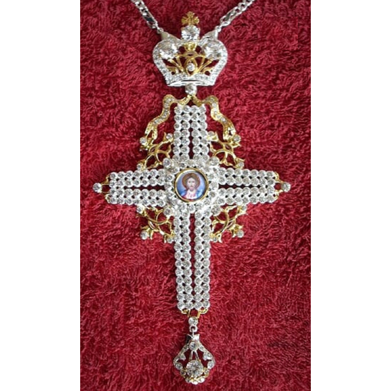 Pectoral Cross, Silver, Christian Orthodox, Agritelis Church Supplies, ieraskevi.com