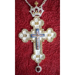 Pectoral Cross, Silver, Christian Orthodox, Agritelis Church Supplies, ieraskevi.com