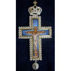 Pectoral Cross, Silver, Christian Orthodox, Agritelis Church Supplies, ieraskevi.com