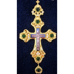 Pectoral Cross, Silver, Christian Orthodox, Agritelis Church Supplies, ieraskevi.com