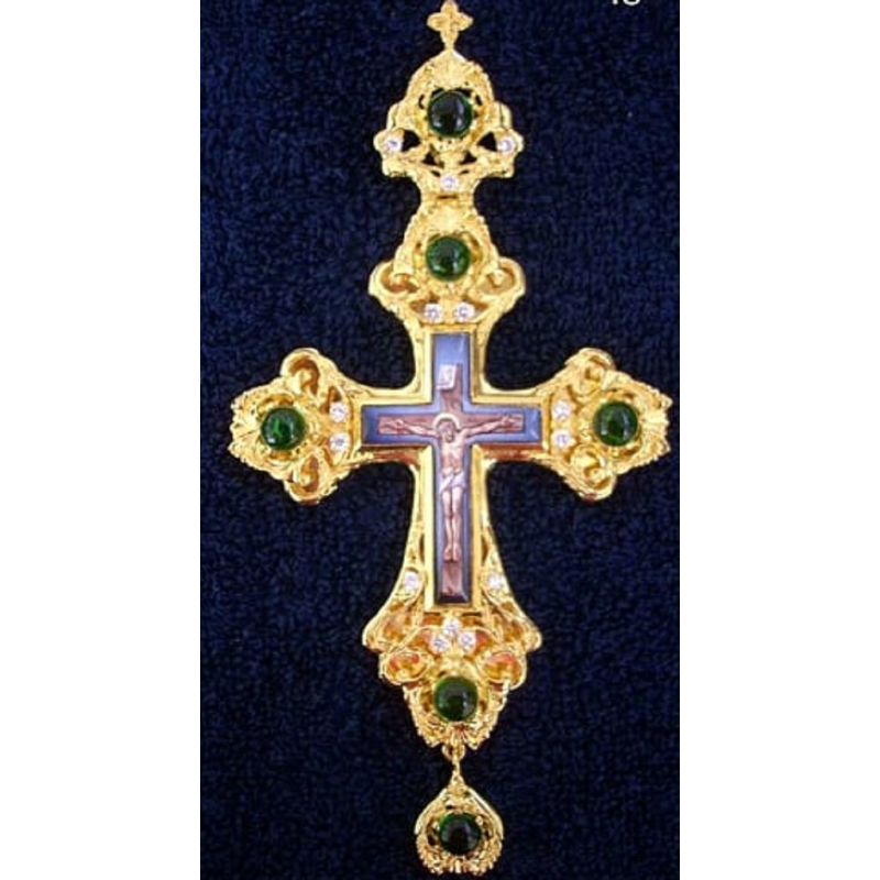 Pectoral Cross, Silver, Christian Orthodox, Agritelis Church Supplies, ieraskevi.com