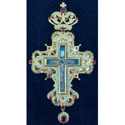 Pectoral Cross, Silver, Christian Orthodox, Agritelis Church Supplies, ieraskevi.com