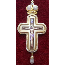 Pectoral Cross, Silver, Christian Orthodox, Agritelis Church Supplies, ieraskevi.com