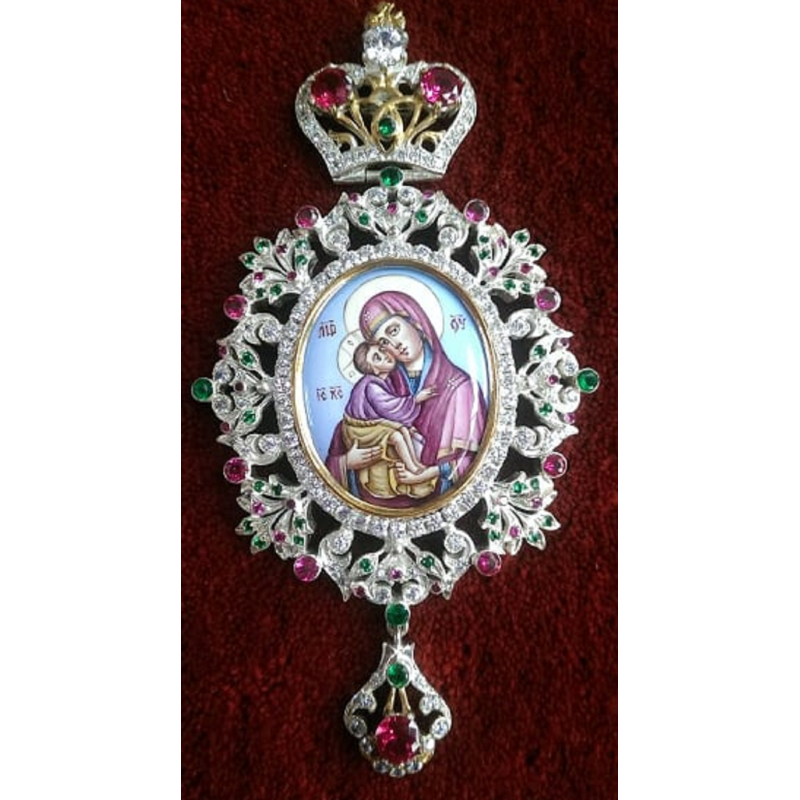 Pectoral Cross, Silver, Christian Orthodox, Agritelis Church Supplies, ieraskevi.com