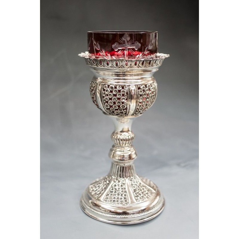 Altar vigil Lamp Solid Silver, Agritelis, ieraskevi.com