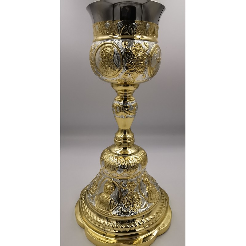 Chalice Set Silver and Gold plated