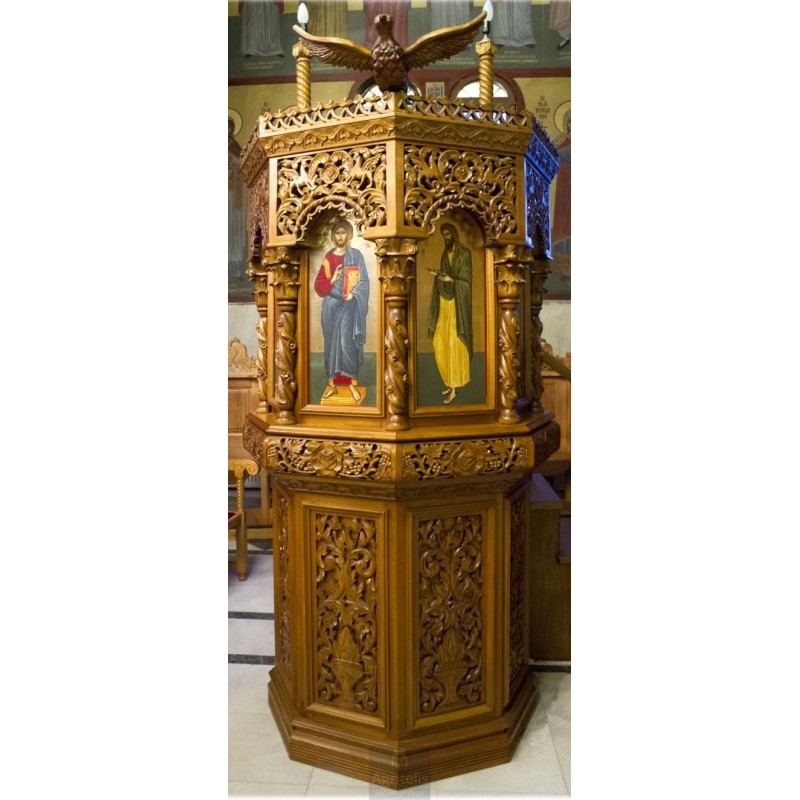 Amvon, Christian Orthodox Altar, Woodcraft, Oak, ieraskevi.com, Agritelis, Church Supplies