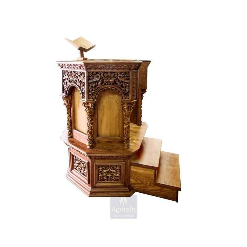 Amvon, Christian Orthodox Altar, Woodcraft, Oak, ieraskevi.com, Agritelis, Church Supplies