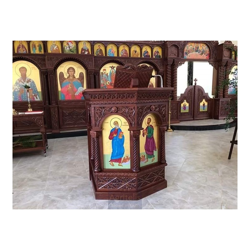 Amvon, Christian Orthodox Altar, Woodcraft, Oak, ieraskevi.com, Agritelis, Church Supplies