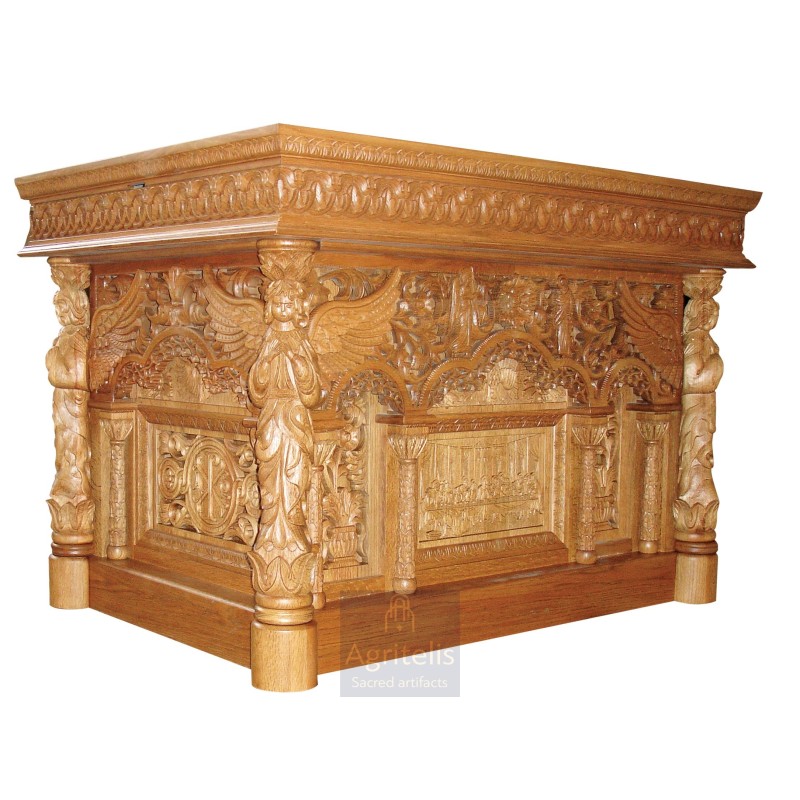 Holy Altar, Christian Orthodox Altar, Woodcraft, Oak, ieraskevi.com, Agritelis, Church Supplies