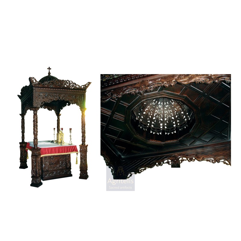 Holy Altar, Christian Orthodox Altar, Woodcraft, Oak, ieraskevi.com, Agritelis, Church Supplies