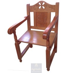 Chair, Christian Orthodox Chair, Woodcraft, Oak, ieraskevi.com, Agritelis, Church Supplies