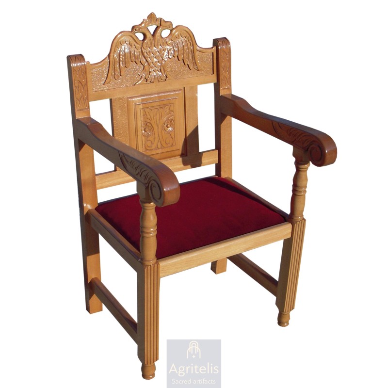 Chair, Christian Orthodox Chair, Woodcraft, Oak, ieraskevi.com, Agritelis, Church Supplies