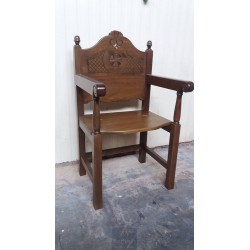 Chair, Christian Orthodox Chair, Woodcraft, Oak, ieraskevi.com, Agritelis, Church Supplies