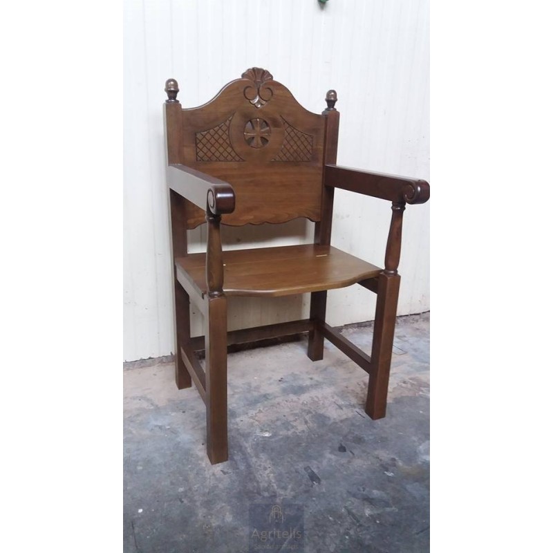 Chair, Christian Orthodox Chair, Woodcraft, Oak, ieraskevi.com, Agritelis, Church Supplies