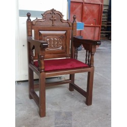 Chair, Christian Orthodox Chair, Woodcraft, Oak, ieraskevi.com, Agritelis, Church Supplies