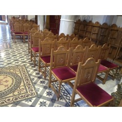 Chair, Christian Orthodox Chair, Woodcraft, Oak, ieraskevi.com, Agritelis, Church Supplies