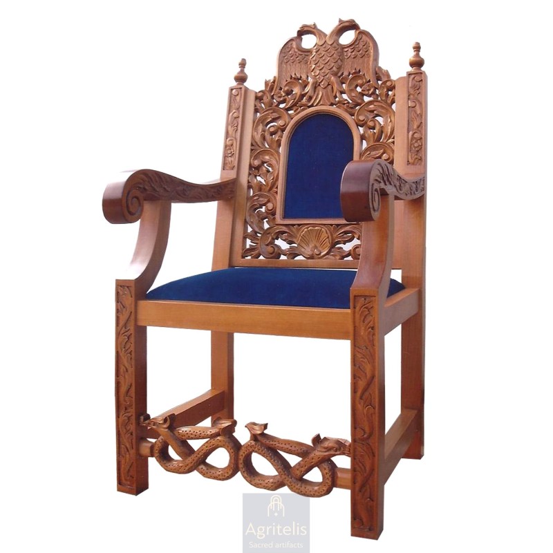 Chair, Christian Orthodox Chair, Woodcraft, Oak, ieraskevi.com, Agritelis, Church Supplies