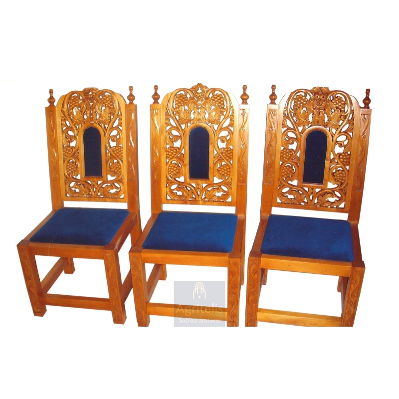 Chair, Christian Orthodox Chair, Woodcraft, Oak, ieraskevi.com, Agritelis, Church Supplies