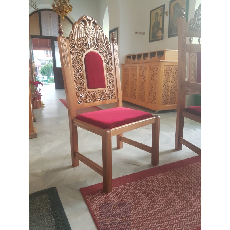 Chair, Christian Orthodox Chair, Woodcraft, Oak, ieraskevi.com, Agritelis, Church Supplies