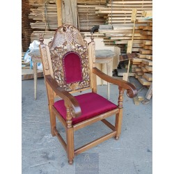 Chair, Christian Orthodox Chair, Woodcraft, Oak, ieraskevi.com, Agritelis, Church Supplies