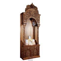 Icon Stand, Christian Orthodox Chair, Woodcraft, Oak, ieraskevi.com, Agritelis, Church Supplies