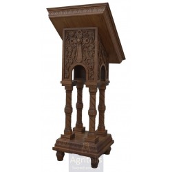 Icon Stand, Christian Orthodox Chair, Woodcraft, Oak, ieraskevi.com, Agritelis, Church Supplies