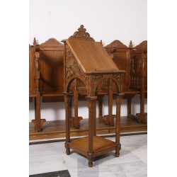 Icon Stand, Christian Orthodox Chair, Woodcraft, Oak, ieraskevi.com, Agritelis, Church Supplies