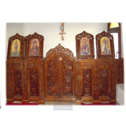 Soleas Christian Orthodox Altar, Woodcraft, Linden, ieraskevi.com, Agritelis, Church Supplies