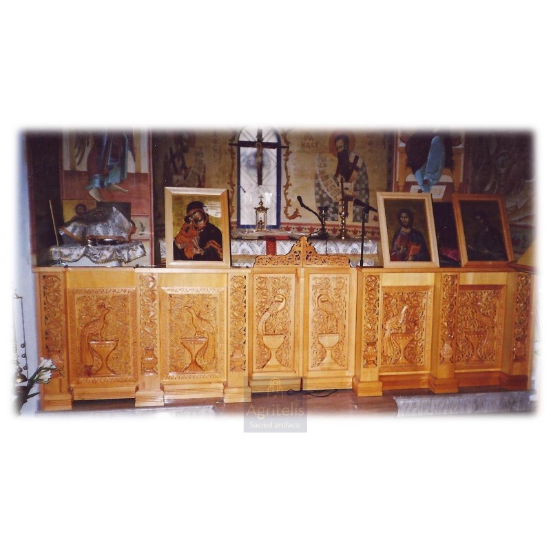 Soleas Christian Orthodox Altar, Woodcraft, Linden, ieraskevi.com, Agritelis, Church Supplies