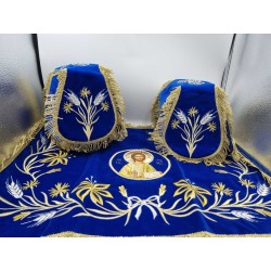 Chalice Set Cover, Embroided, Church Supplies, Agritelis, Sacred Artifacts, ieraskevi.com