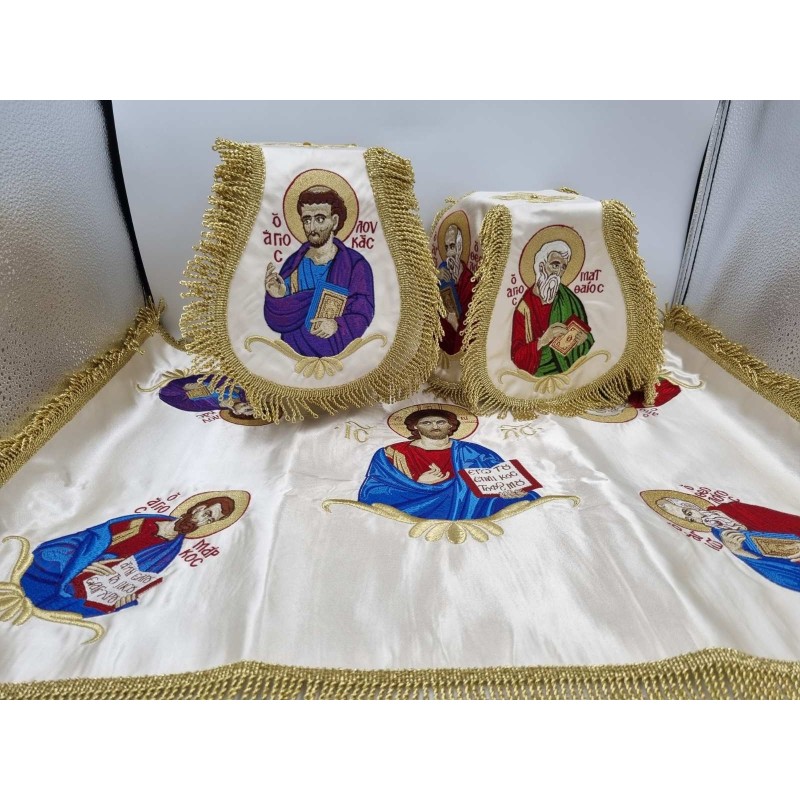 Chalice Set Cover, Embroided, Church Supplies, Agritelis, Sacred Artifacts, ieraskevi.com