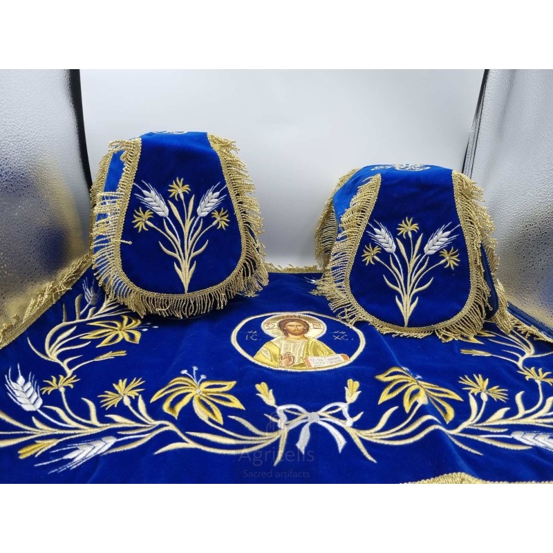 Embroided Chalise Set cover, Agritelis Sacred Artifacts, ieraskevi.com