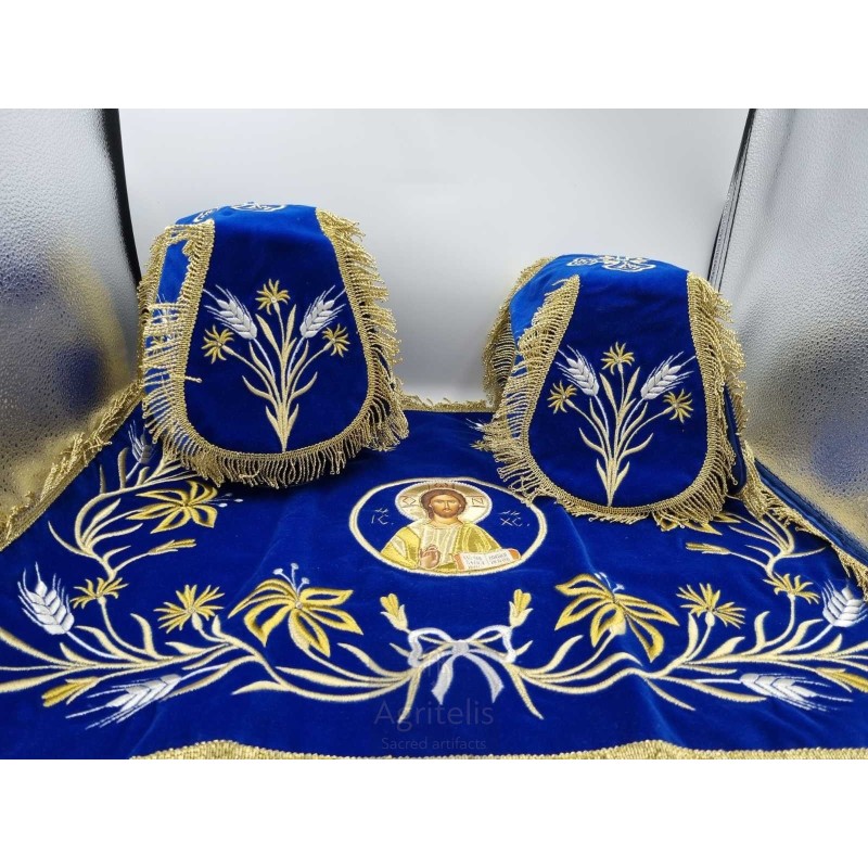 Embroided Chalise Set cover, Agritelis Sacred Artifacts, ieraskevi.com