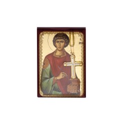 Christian Orthodox Icon, Icon on wood, Agios Panteleimonas, Agritelis Sacred Artifacts, ieraskevi.com