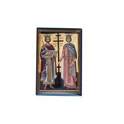 Christian Orthodox Icon, Icon on wood, Saints Constantine and Helen, Agritelis Sacred Artifacts, ieraskevi.com