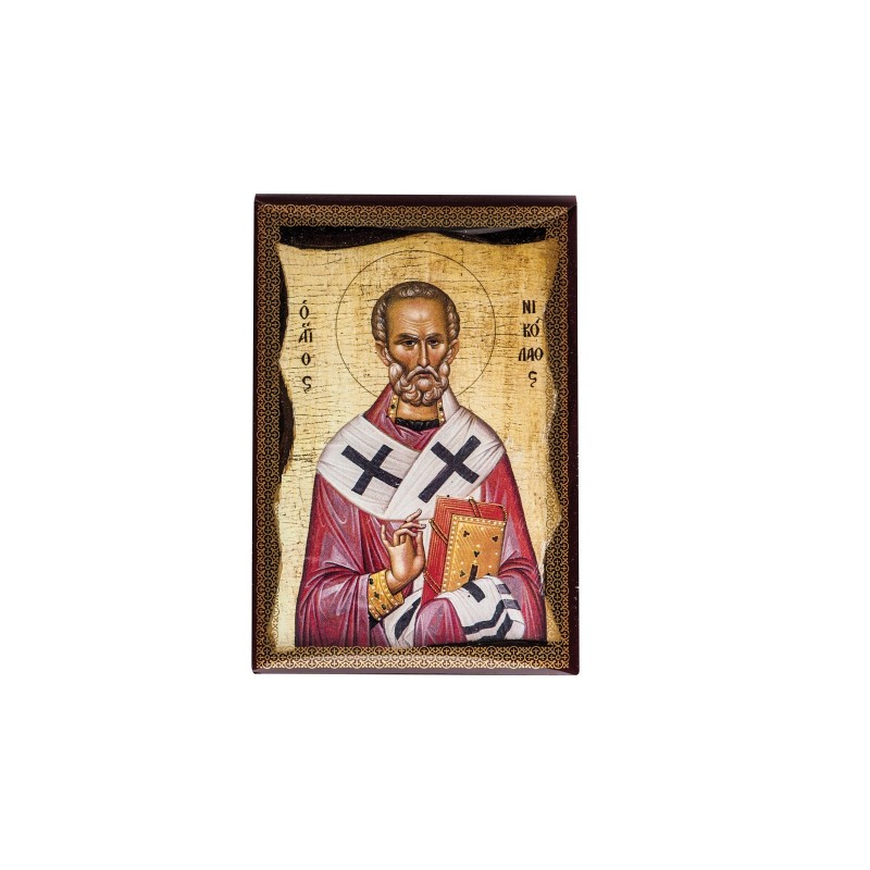 Christian Orthodox Icon, Icon on wood, Saint Nikolaos, Agritelis Sacred Artifacts, ieraskevi.com