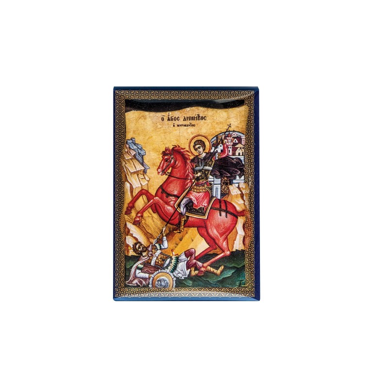 Christian Orthodox Icon, Icon on wood, Saint Dimitrios, Agritelis Sacred Artifacts, ieraskevi.com