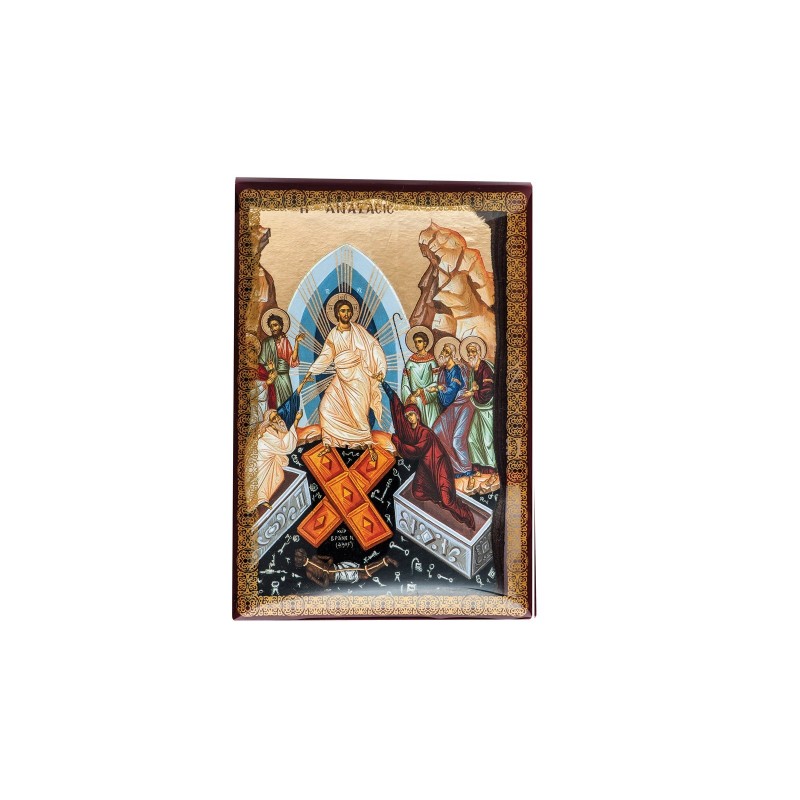 Christian Orthodox Icon, Icon on wood, The Resurrection of Christ, Agritelis Sacred Artifacts, ieraskevi.com