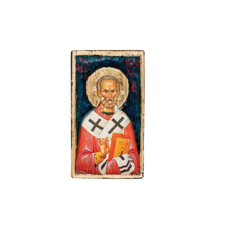 Christian Orthodox Icon, Icon on wood, Saint Nikolaos, Agritelis Sacred Artifacts, ieraskevi.com