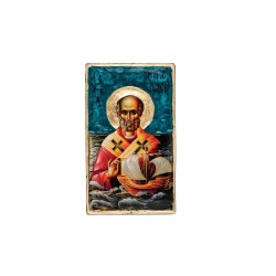 Christian Orthodox Icon, Icon on wood, Saint Nikolaos, Agritelis Sacred Artifacts, ieraskevi.com