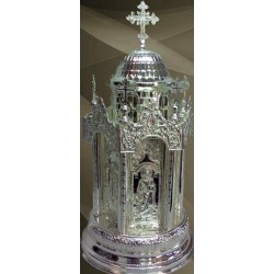 Tabernacle, Gold Plated Tabernacle, Enameled Tabernacle, Agritelis, Church Supplies, ieraskevi.com