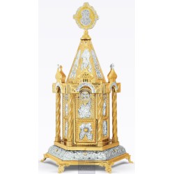 Tabernacle, Gold Plated Tabernacle, Enameled Tabernacle, Agritelis, Church Supplies, ieraskevi.com