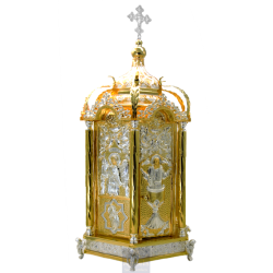 Tabernacle, Gold Plated Tabernacle, Enameled Tabernacle, Agritelis, Church Supplies, ieraskevi.com