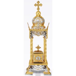 Tabernacle, Gold Plated Tabernacle, Enameled Tabernacle, Agritelis, Church Supplies, ieraskevi.com