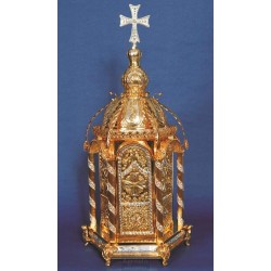 Tabernacle, Gold Plated Tabernacle, Enameled Tabernacle, Agritelis, Church Supplies, ieraskevi.com